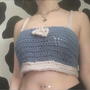 crochet cloud tank top